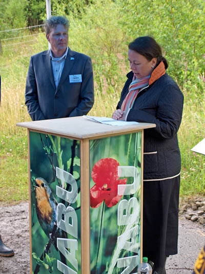 Matthias Großmann (1. Vorsitzende der NABU Gruppe Bad Münder), Bernd Karl Hoffmann (MU), Olaf Tschimpke, Holger, ich, Ursula Heinen-Esser (BMU), Dr. Alfred Herberg (BfN), Andreas Goedecke (vero), Dr. Kilian Delbrück (BMU; der Hintere mit Brille)