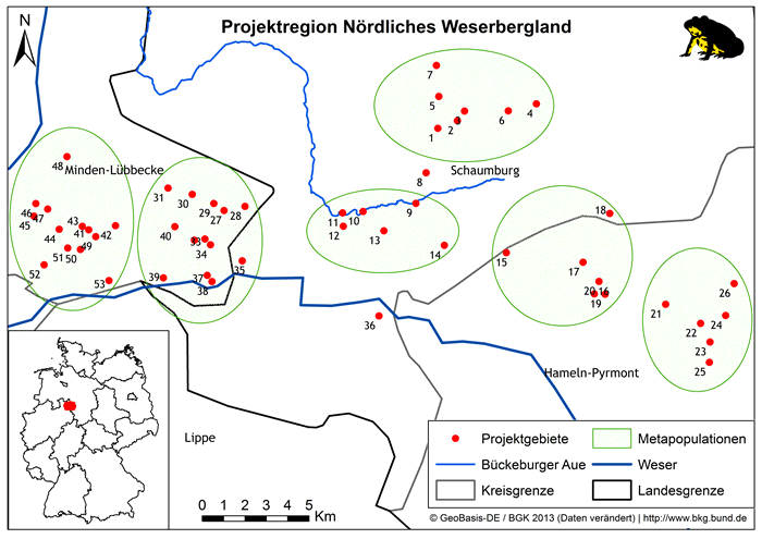 Projektregionen 